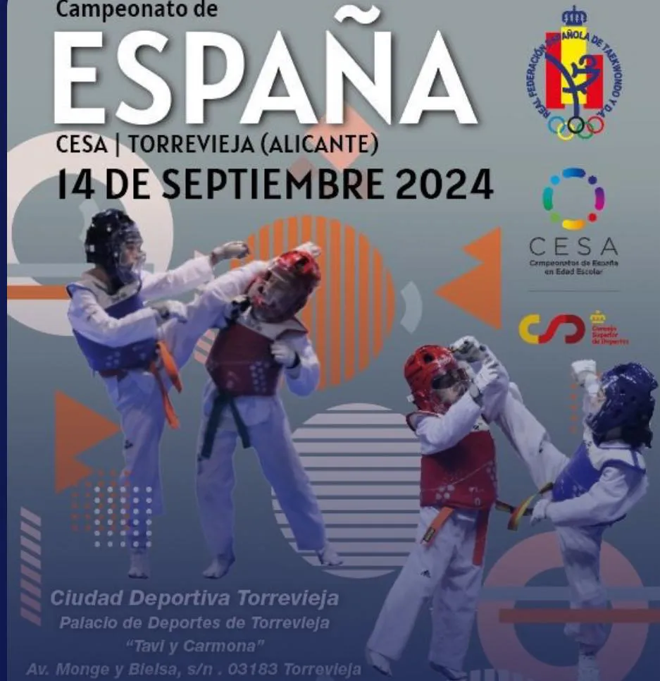 CARTEL CAMPEONATO ESPAÑA TAEKWONDO 2024