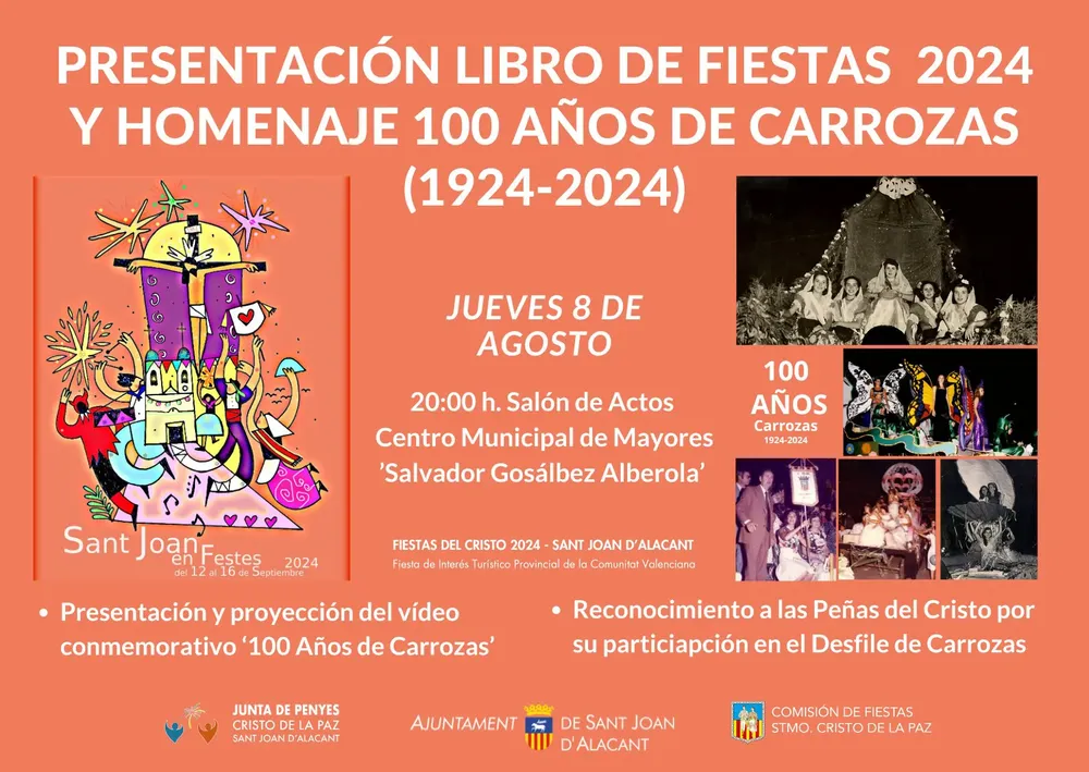 PRESENTACION VIDEO CARROZAS Y LIBRO DE FIESTAS SAN JUAN 2024