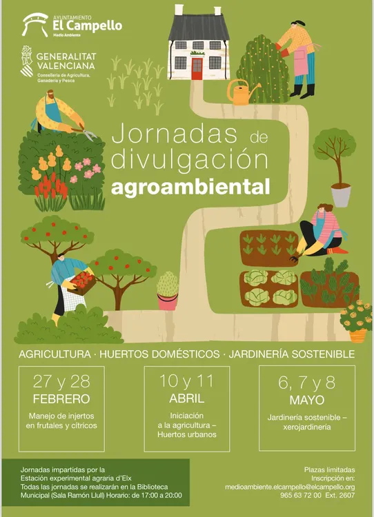 Jornadas de divulgación agroambiental en El Campello cartel 2024