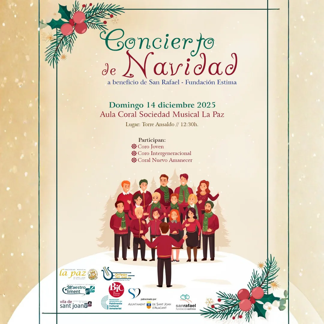 CONCIERTO DE NAVIDAD AULA CORAL DE LA PAZ 2025 CARTEL