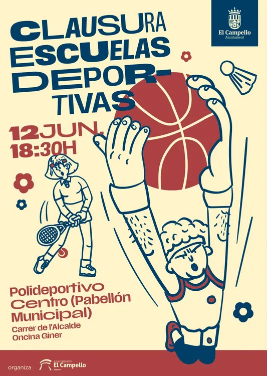CLAUSURA ESCUELAS DEPORTIVAS CAMPELLO 2026 CARTEL