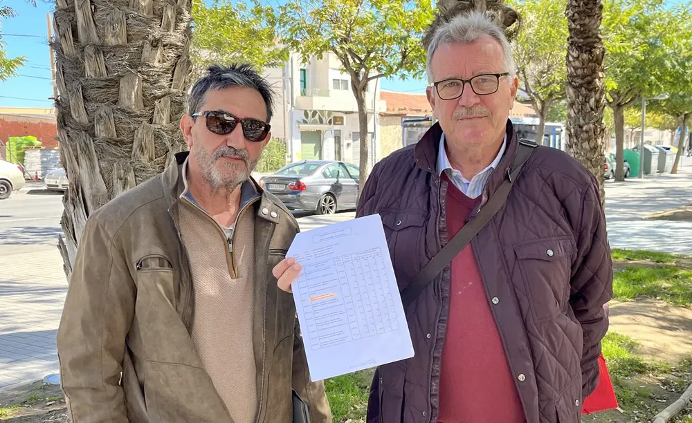 JOSE LLAMAS Y ANTONIO GARCIA MIEMBROS PLATAFORMA CIVICA TRAM