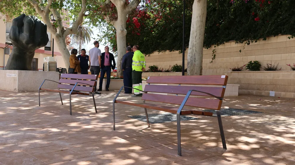 Obras Plaza de Benimagrell en Sant Joan 2024 foto 2