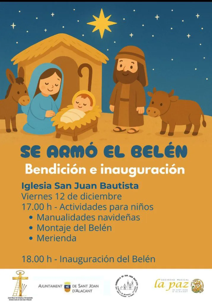 INAUGURACION BELEN PARROQIA SAN JUAN 2025 CARTEL