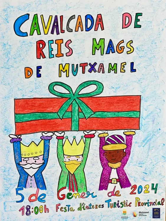 CABALGATA REYES MAGOS MUTXAMEL 2024 CARTEL