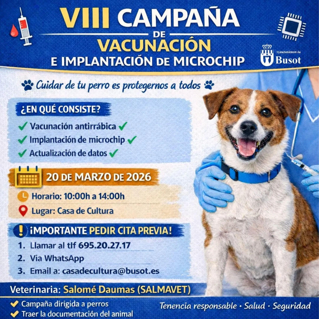 CAMPAÑA VACUNACION BUSOT 2026 CARTEL