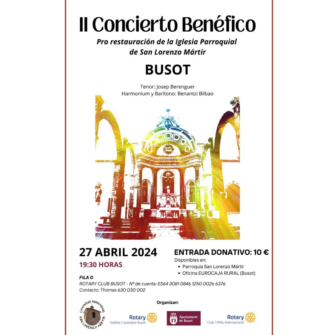 CONCIERTO BENEFICO BSOT 2024