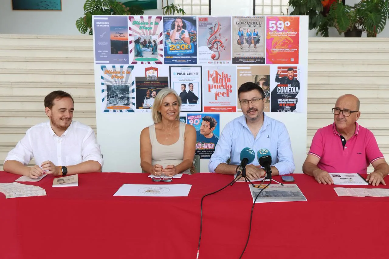 PRESENTACION PROGRAMACION cultural sant joan 2026 david aracil concejal cultura