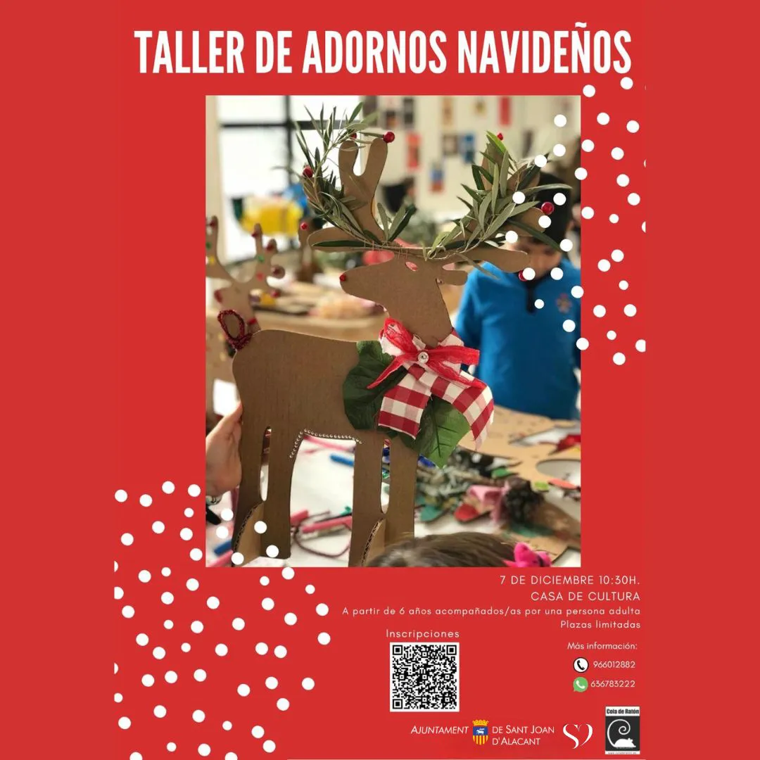 TALLER ADORNOS NAVIDEÑOS SAN JUAN CAARTEL 2025