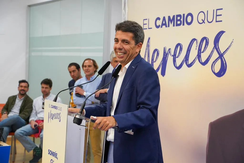 CARLOS MAZON NOCHE VICTORIA ELECTORAL 2023 PP GENERALITAT VALENCIANA_