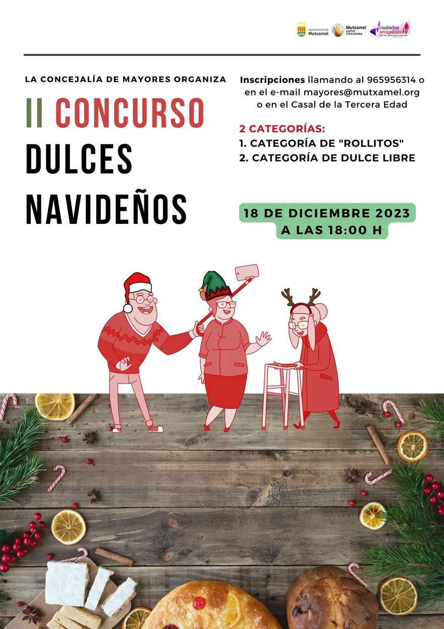 CARTEL II CONCURSO DULCES NAVIDEÑOS MUTXAMEL 2023