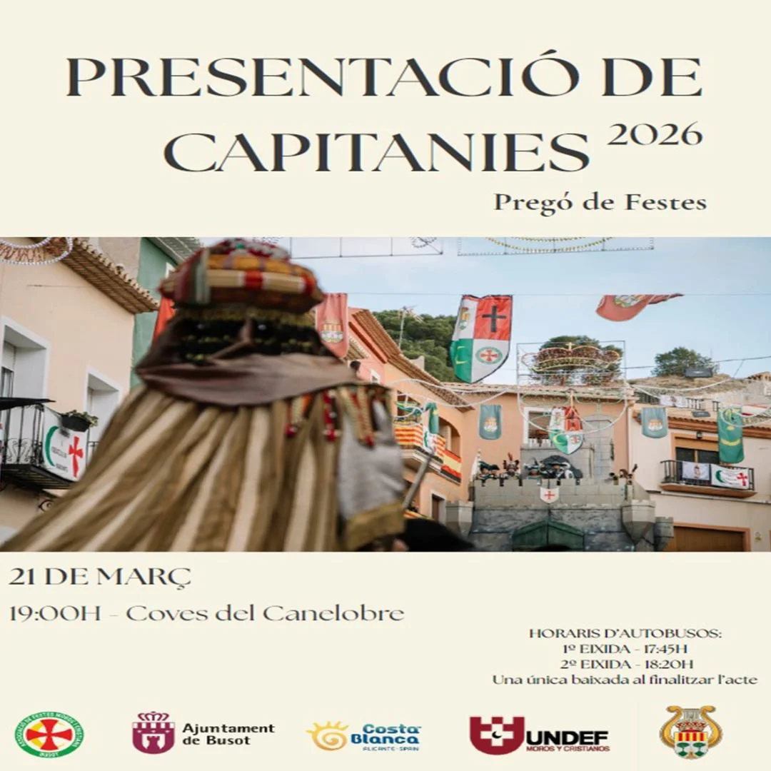 PRESENTACION CAPITANIAS BUSOT 2026 CARTEL