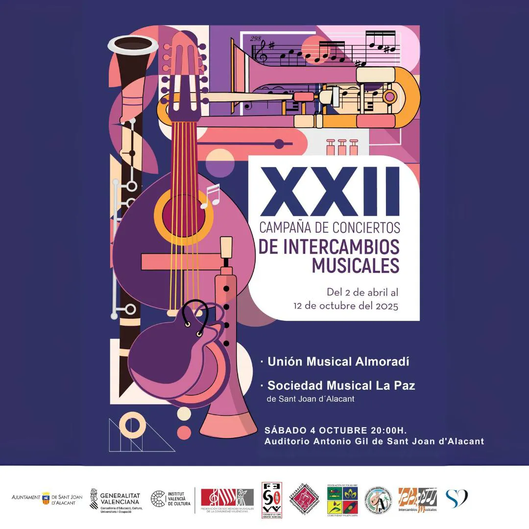 CONCIERTO INTERCAMBIO BANDAS SAN JUAN 2025 CARTEL