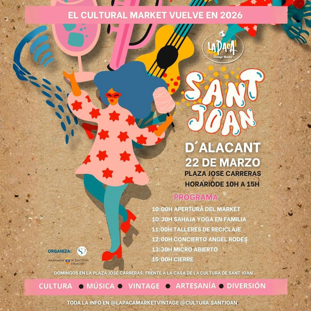SANT JOAN CULTURAL MARKET CARTEL MARZO 2026
