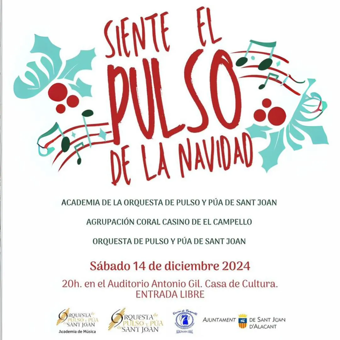 SIENTE EL PULSO DE LA NAVIDAD CARTEL