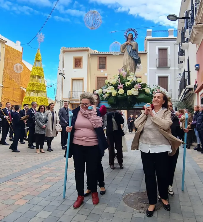 PROCESION DIA DE LA INMACULADA CONCEPCION BUSOT 2023 EN GRUPO TRONO