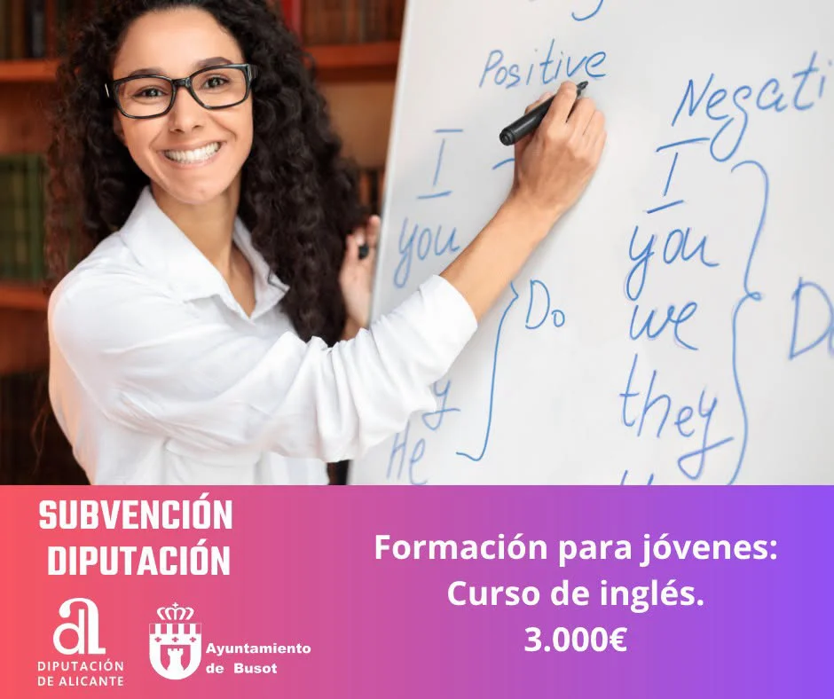SUBVENCION DIPUTACION AYUNTAMIENTO DE BUSOT INGLES 2026 CARTEL