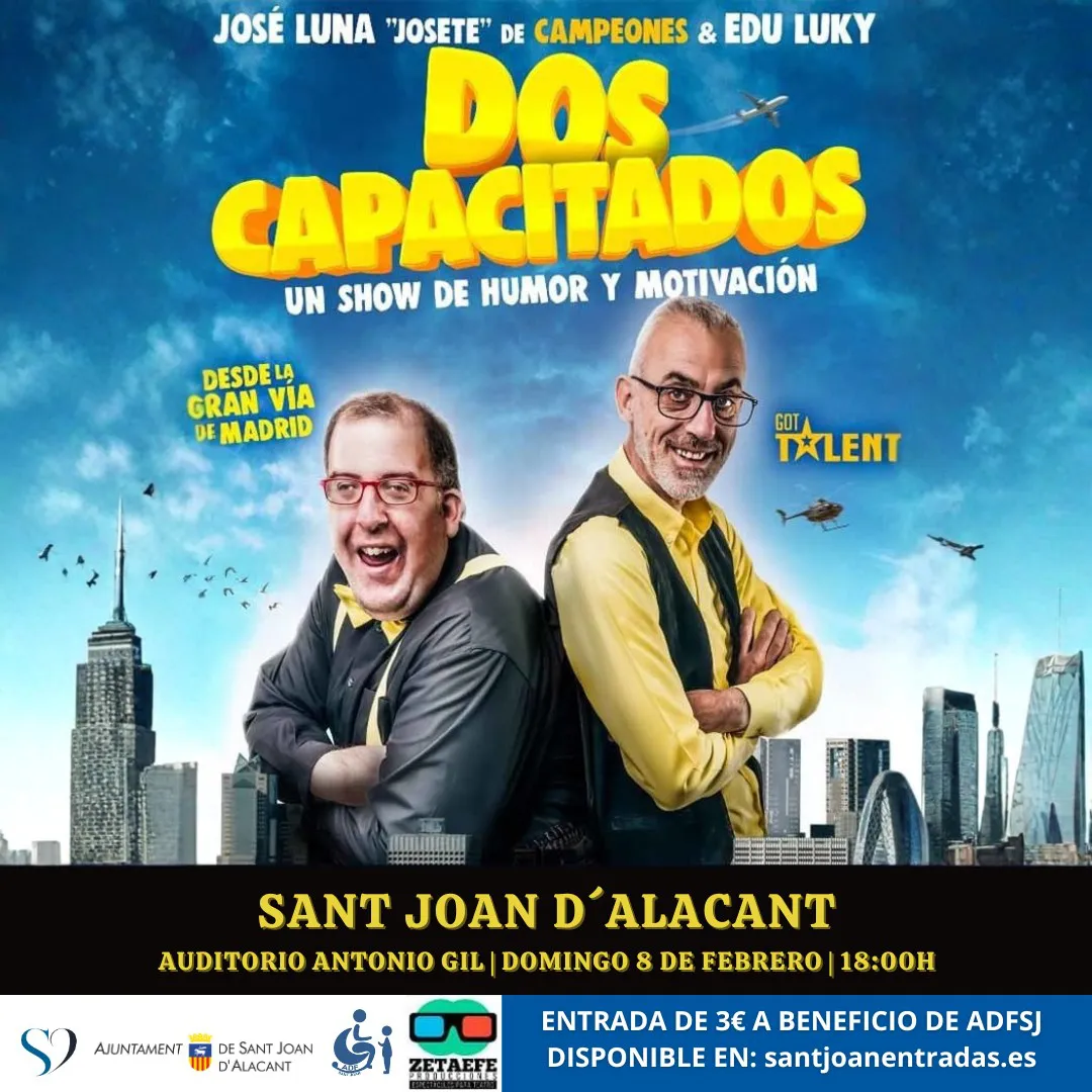 DOS CAPACITADOS CARTEL SANT JOAN 2026