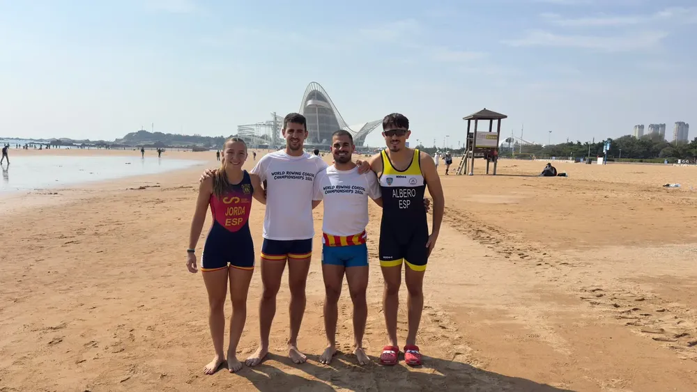 Cuatro deportistas campelleros en el Campeonato del Mundo de remo de mar 2026