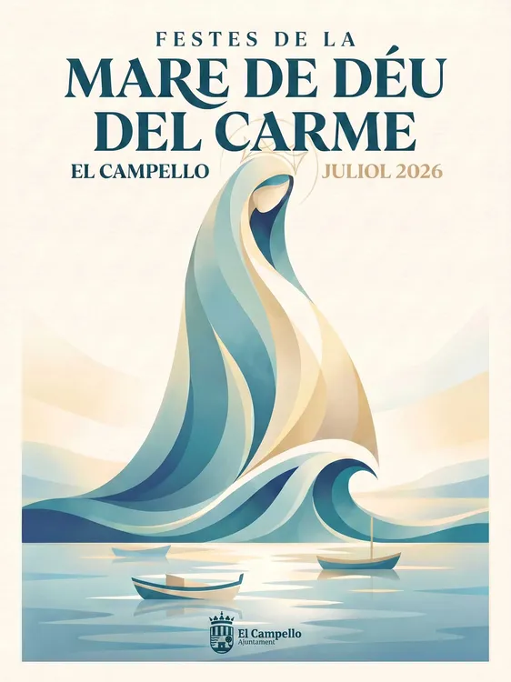 FIESTAS DE LA VIRGEN DEL CAARMEN CAMPELLO 2026 CARTEL