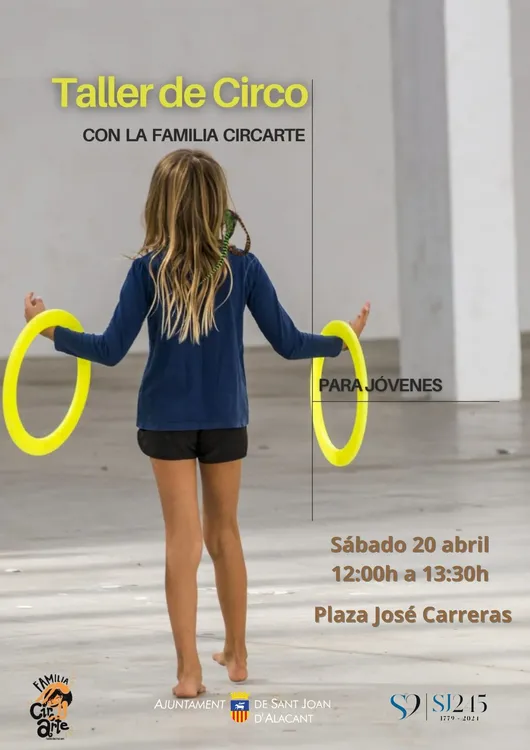 taller de acrobacias, equilibrio y malabares cartel san juan 2024