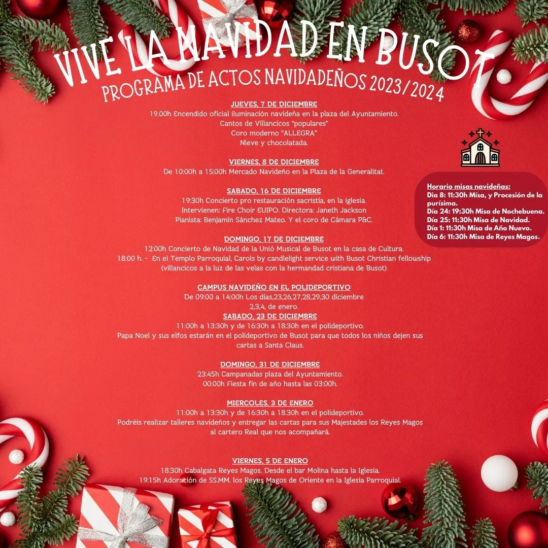 PROGRAMA ACTOS NAVIDEÑOS BUSOT 2023