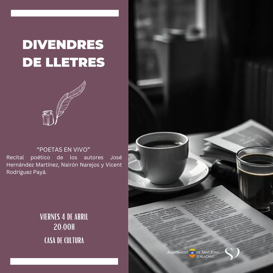 DIVENDRES DE LLETRES RECITAL POETICO 2025