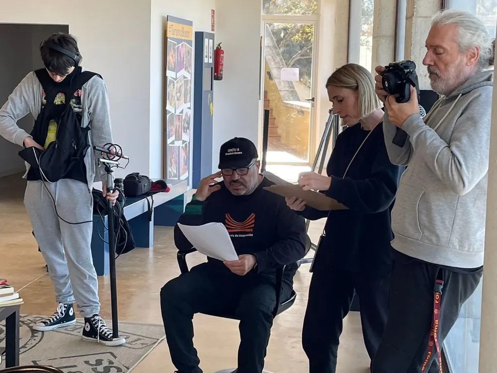 Cinétika rueda en Busot el cortometraje de ciencia ficción “El Último Faro” 2024 equipo rodaje director