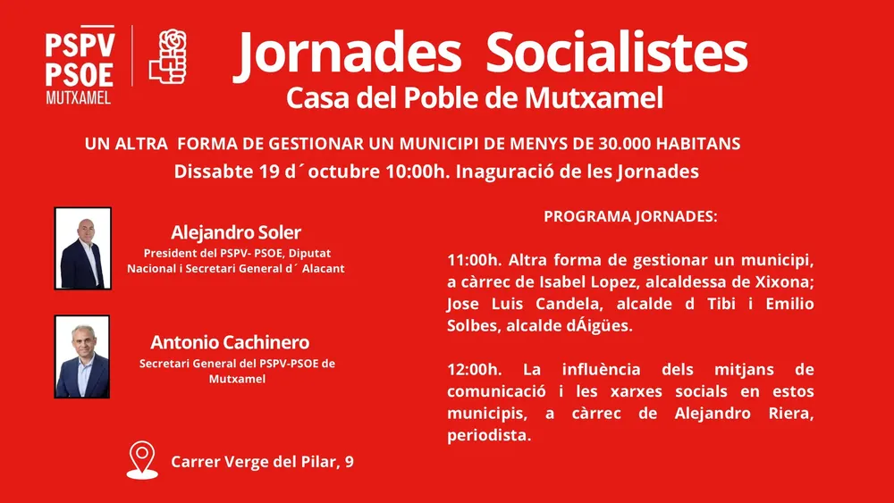 Inaguració Jornades Socialistes VAL
