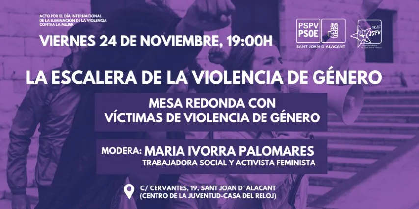 Poster 25 noviembre violencia de género fotografía violeta (2)