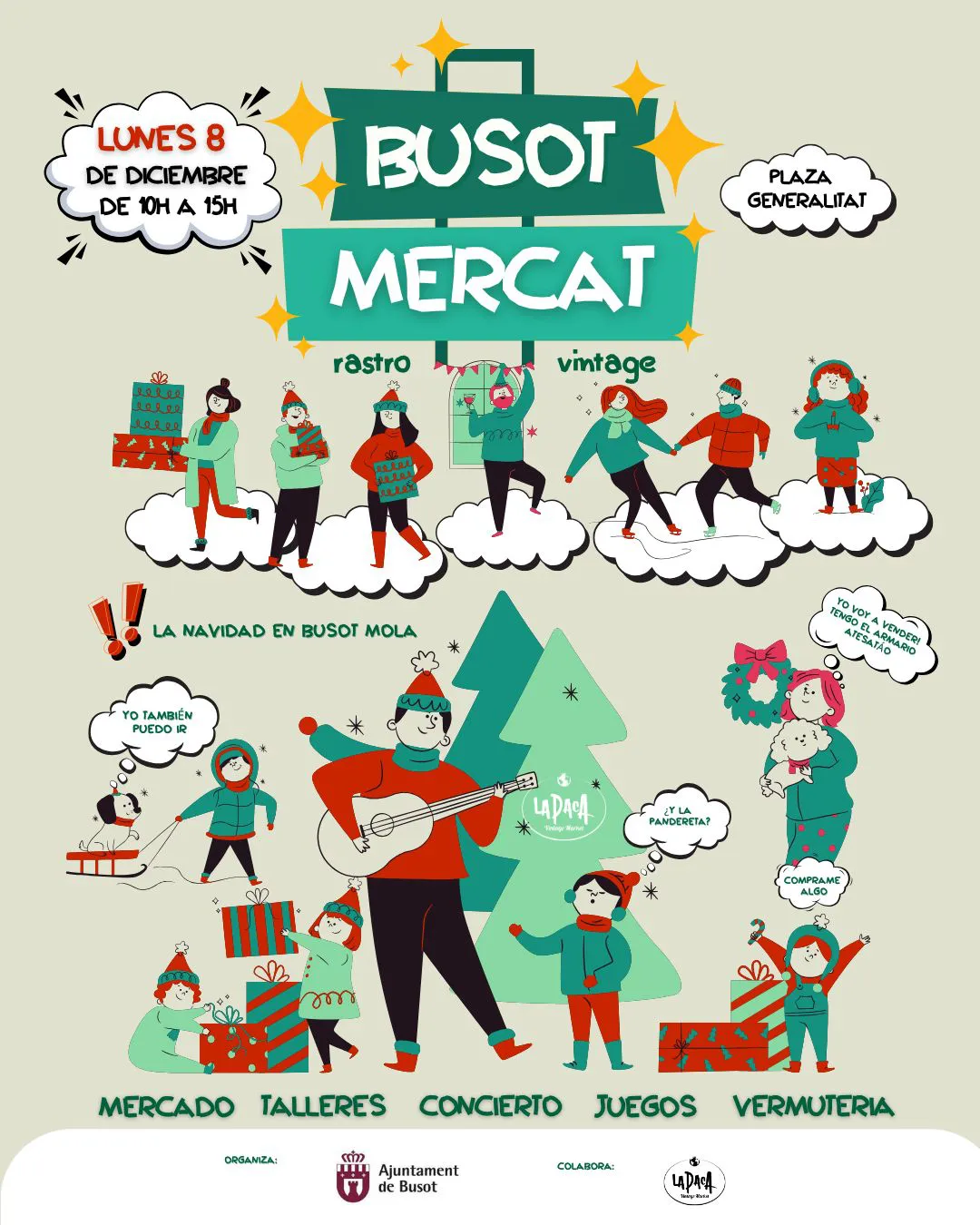 MERCADO NAVIDEÑO DE BUSOT 8 DICIEMBRE 2025 CARTEL