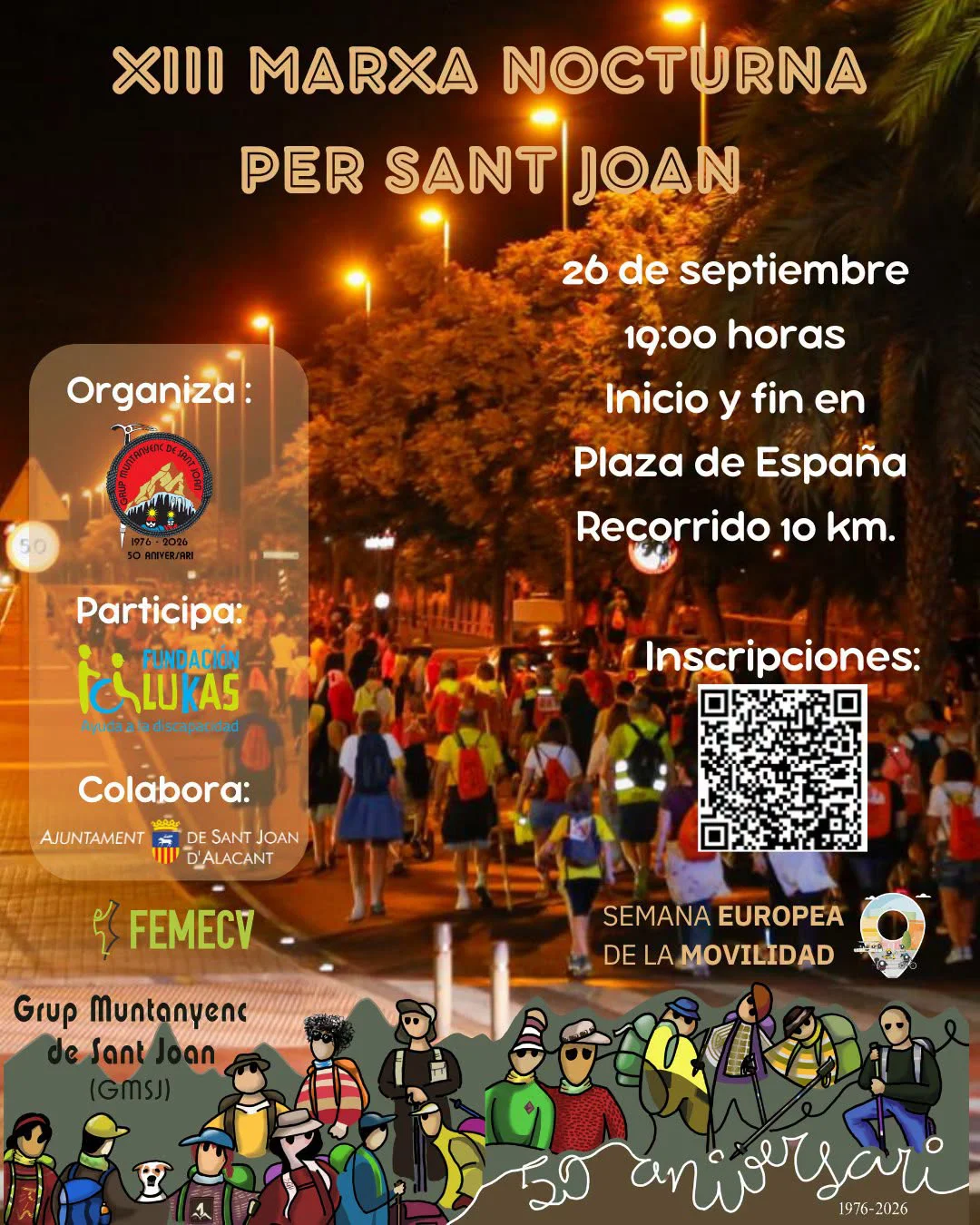 XXII MARCHA NOCTURNA SANT JOAN 2026 CARTEL