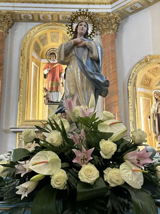 PROCESION DIA DE LA INMACULADA CONCEPCION BUSOT 2023 VIRGEN