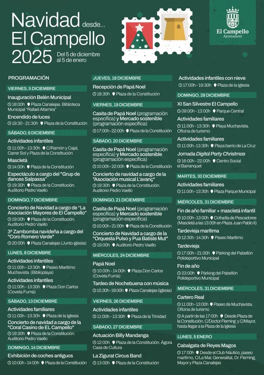NAVIDAD EN EL CAMPELLO PROGRAMA CARTEL 2025
