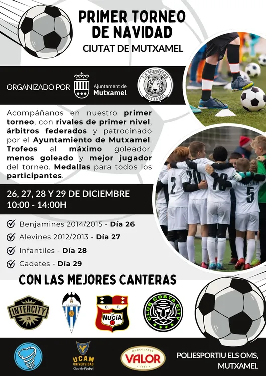 Primer Torneo de Navidad Ciutat de Mutxamel 2023 cartel
