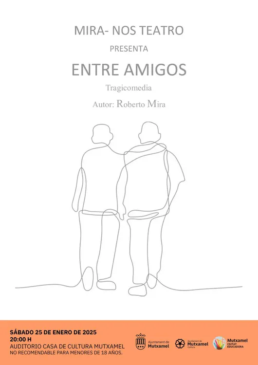 ENTRE AMIGOS OBRA OBERTO 2025 CARTEL