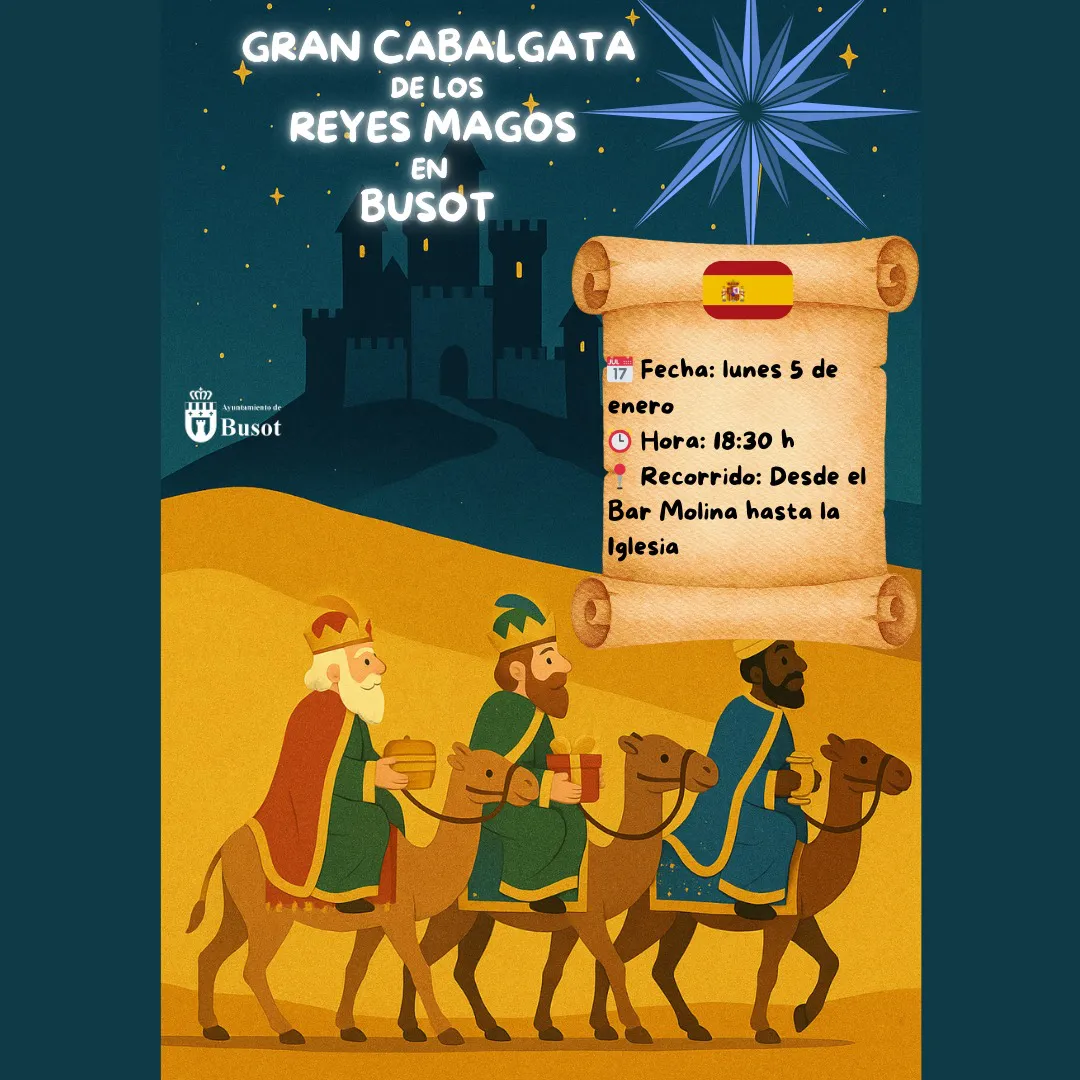 CABALGATA DE REYES BUSOT 2026 CARTEL