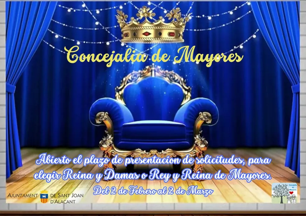 ELECCION REINAS Y DAMAS TERCERA EDAD SANT JOAN 2026 CARTEL