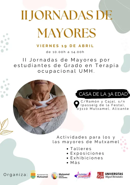 II JORNADAS DE MAYORES MUTXAMEL 2024 CARTEL