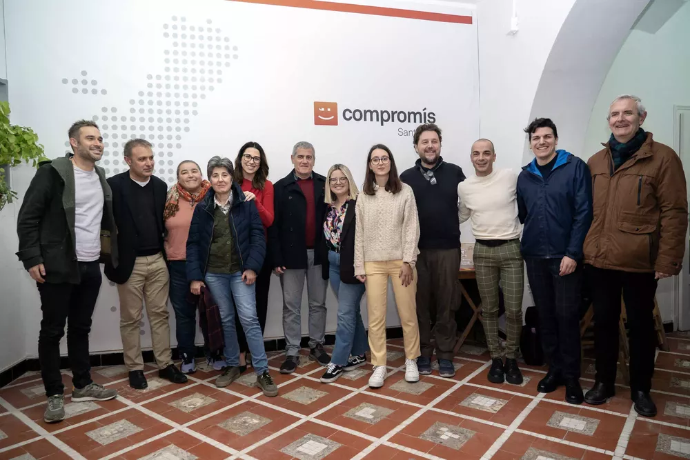 04 2023-02 Regidors Sergio Agueitos i Xavier Sala_ Candidats Corts Joan Ramon Gomis i Velia Planelles